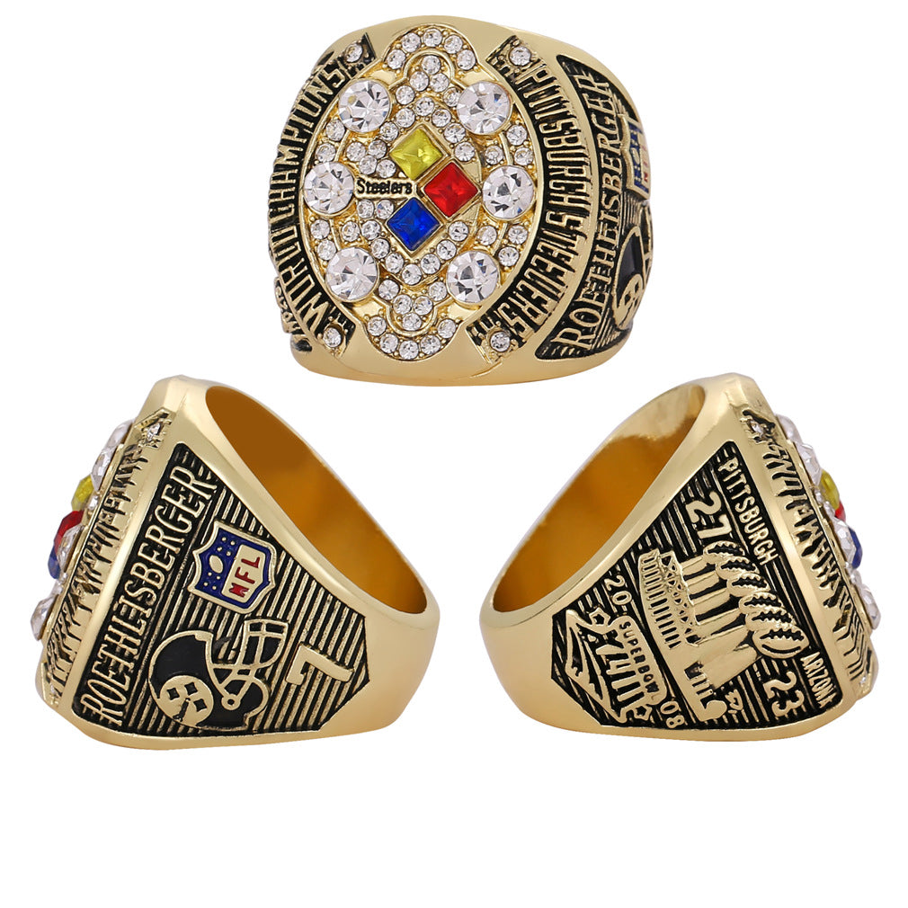 2008 Pittsburgh Steelers Super Bowl XLIII Championship Ring - Record-Breaking Six
