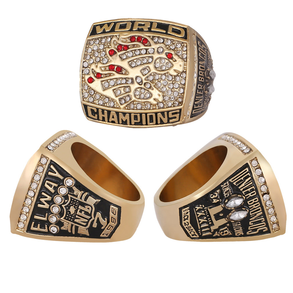 1998 Denver Broncos Super Bowl XXXIII Championship Ring - Back-to-Back Dynasty