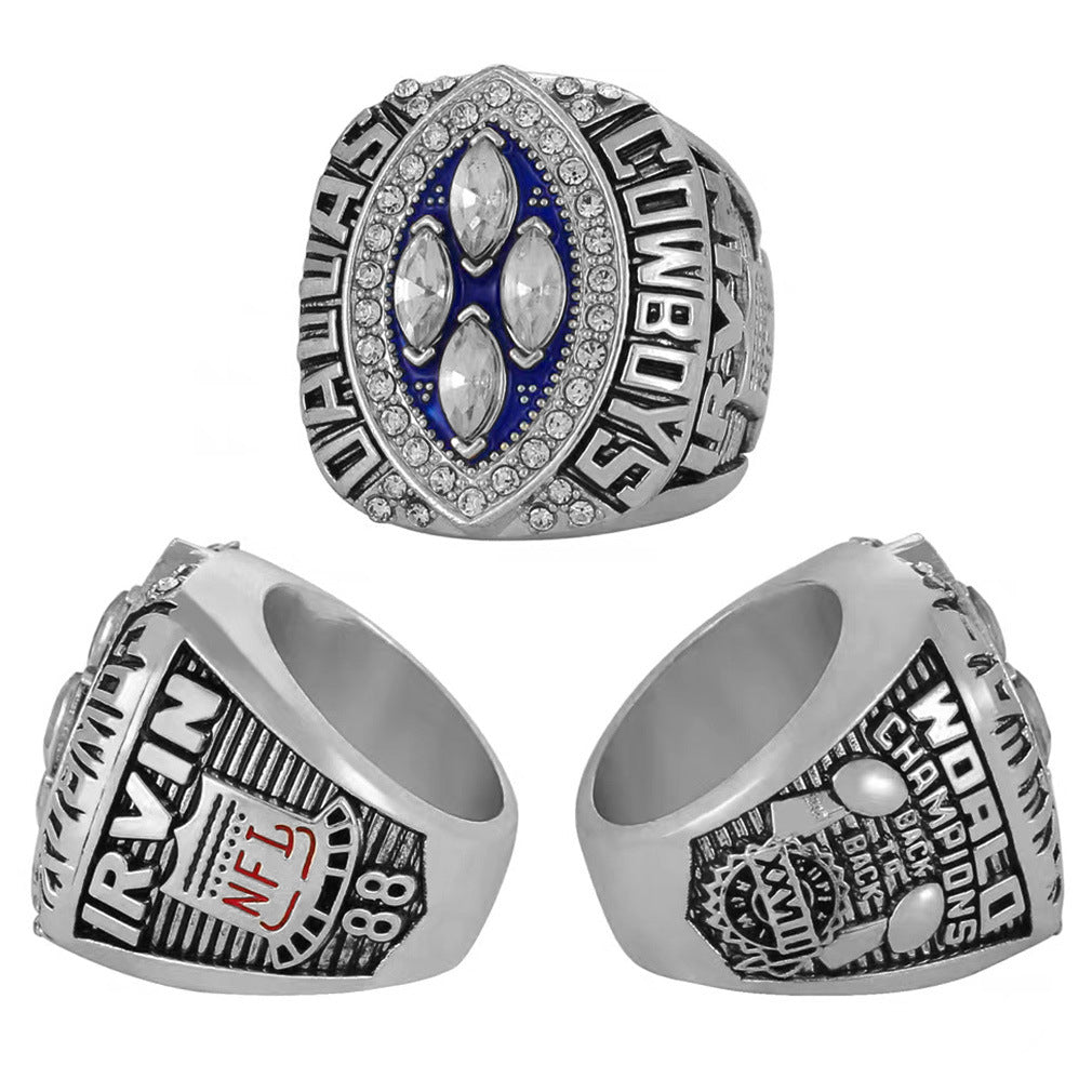 1993 Dallas Cowboys Super Bowl XXVIII Championship Ring - Back-to-Back Icons