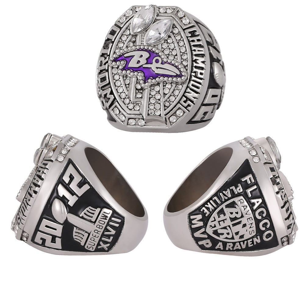 2012 Baltimore Ravens Super Bowl XLVII Championship Ring - Ray Lewis' Last Ride