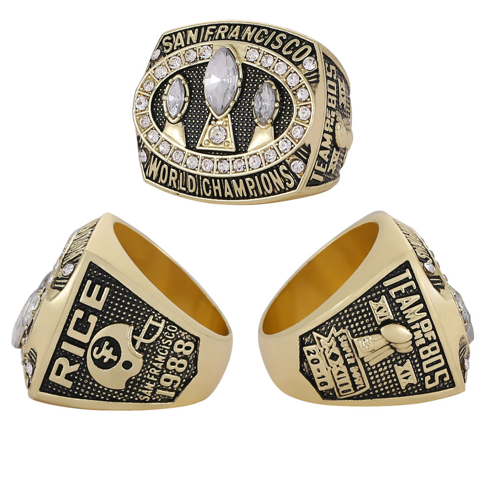 1988 San Francisco 49ers Super Bowl XXIII Championship Ring - The Drive to Victory