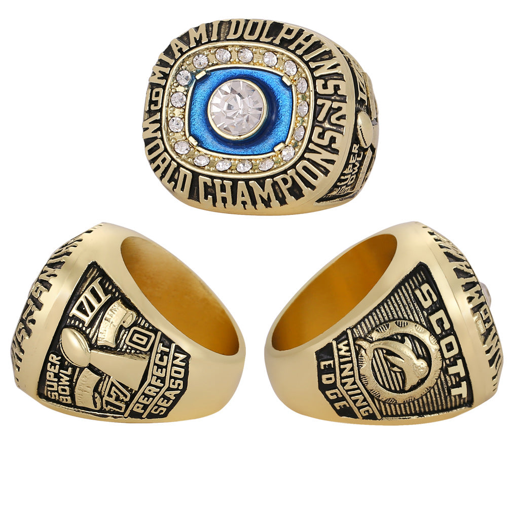 1972 Miami Dolphins Super Bowl VII Championship Ring - The Perfect Season
