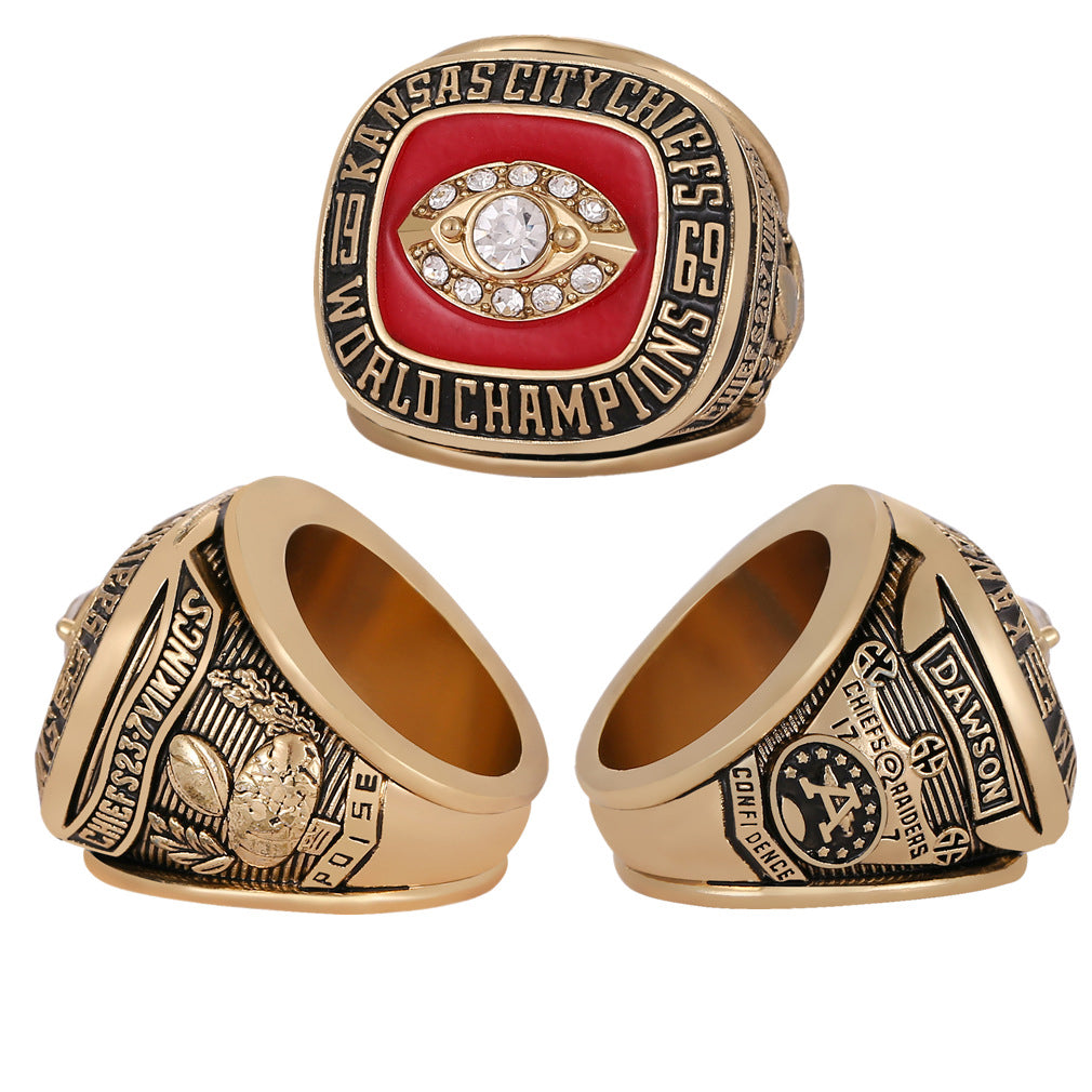 1969 Kansas City Chiefs Super Bowl IV Championship Ring - The First Kingdom