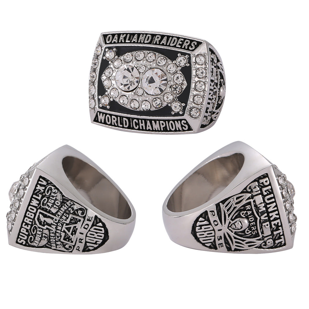 1980 Oakland Raiders Super Bowl XV Championship Ring - The First Wild Card King