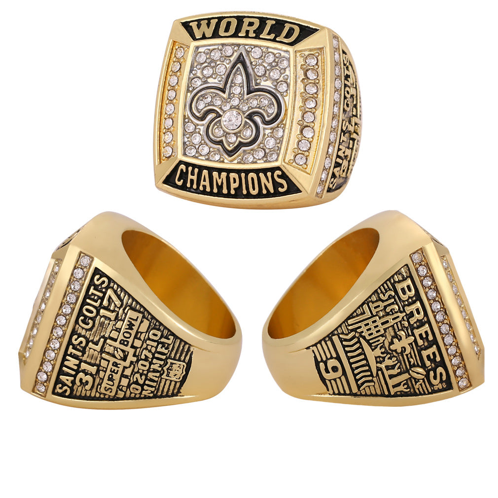 2009 New Orleans Saints Super Bowl XLIV Championship Ring - The Spirit of New Orleans