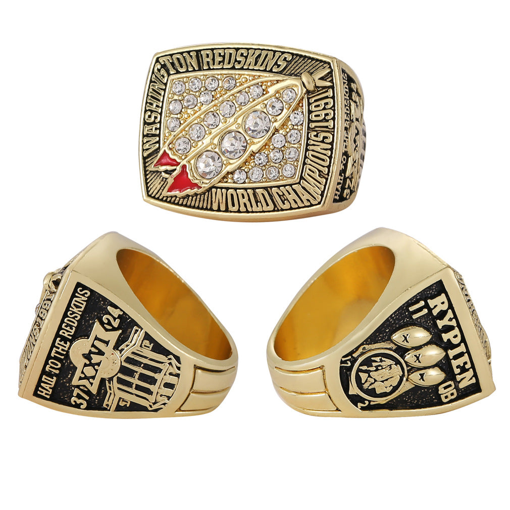 1991 Washington Redskins Super Bowl XXVI Championship Ring - The Greatest Team Ever