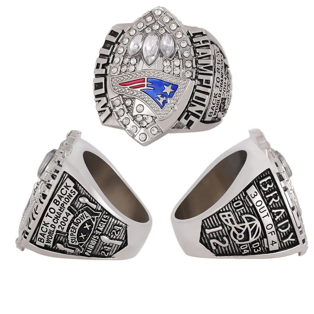 2004 New England Patriots Super Bowl XXXIX Championship Ring - Back-to-Back Dynasty