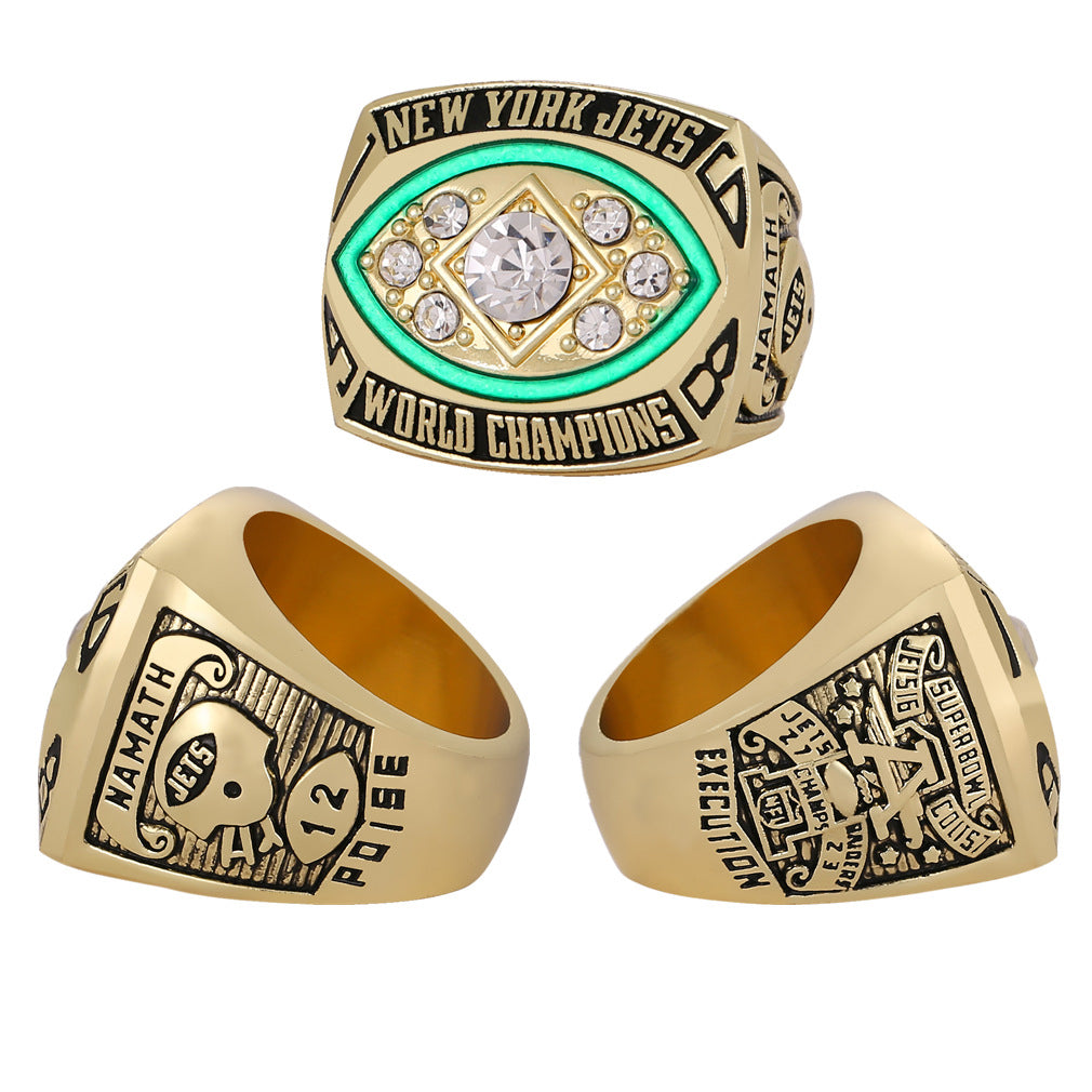1968 New York Jets Super Bowl III Championship Ring - Namath's Guaranteed Victory
