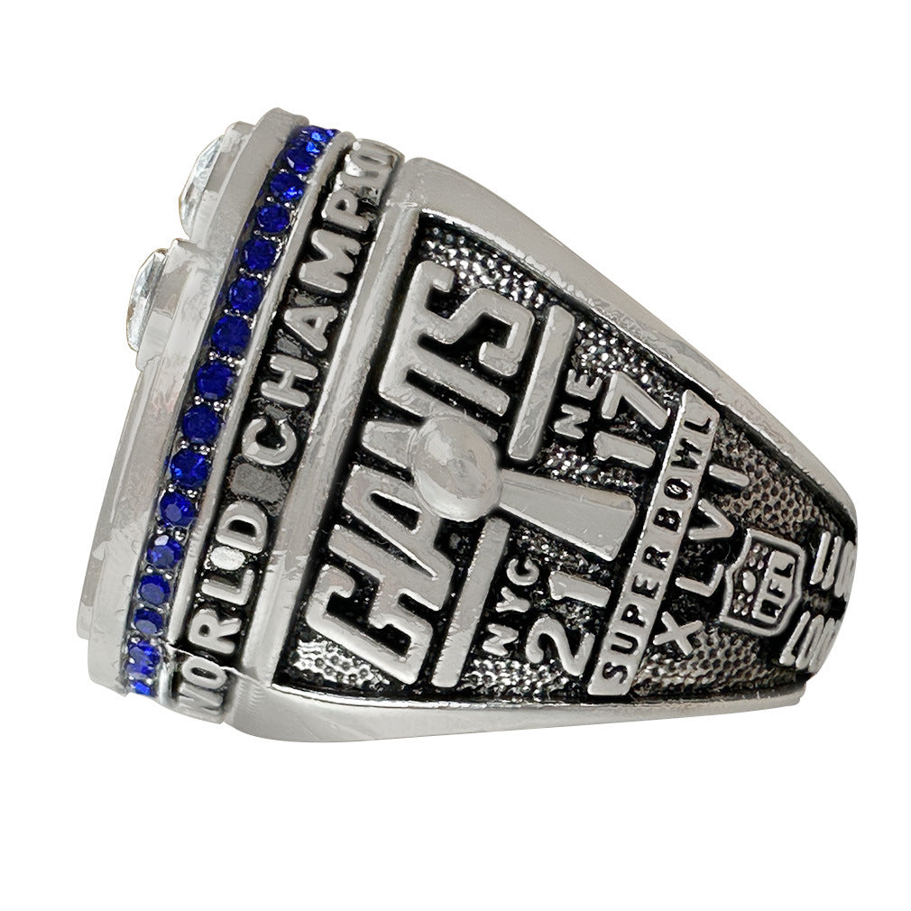 2011 New York Giants Super Bowl XLVI Championship Ring - Eli's Second Masterpiece