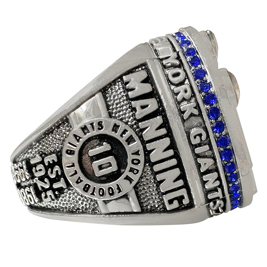 2011 New York Giants Super Bowl XLVI Championship Ring - Eli's Second Masterpiece
