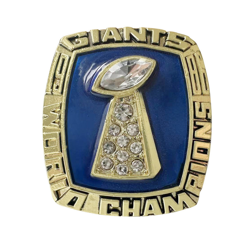 1986 New York Giants Super Bowl XXI Championship Ring - The Big Blue Wrecking Crew
