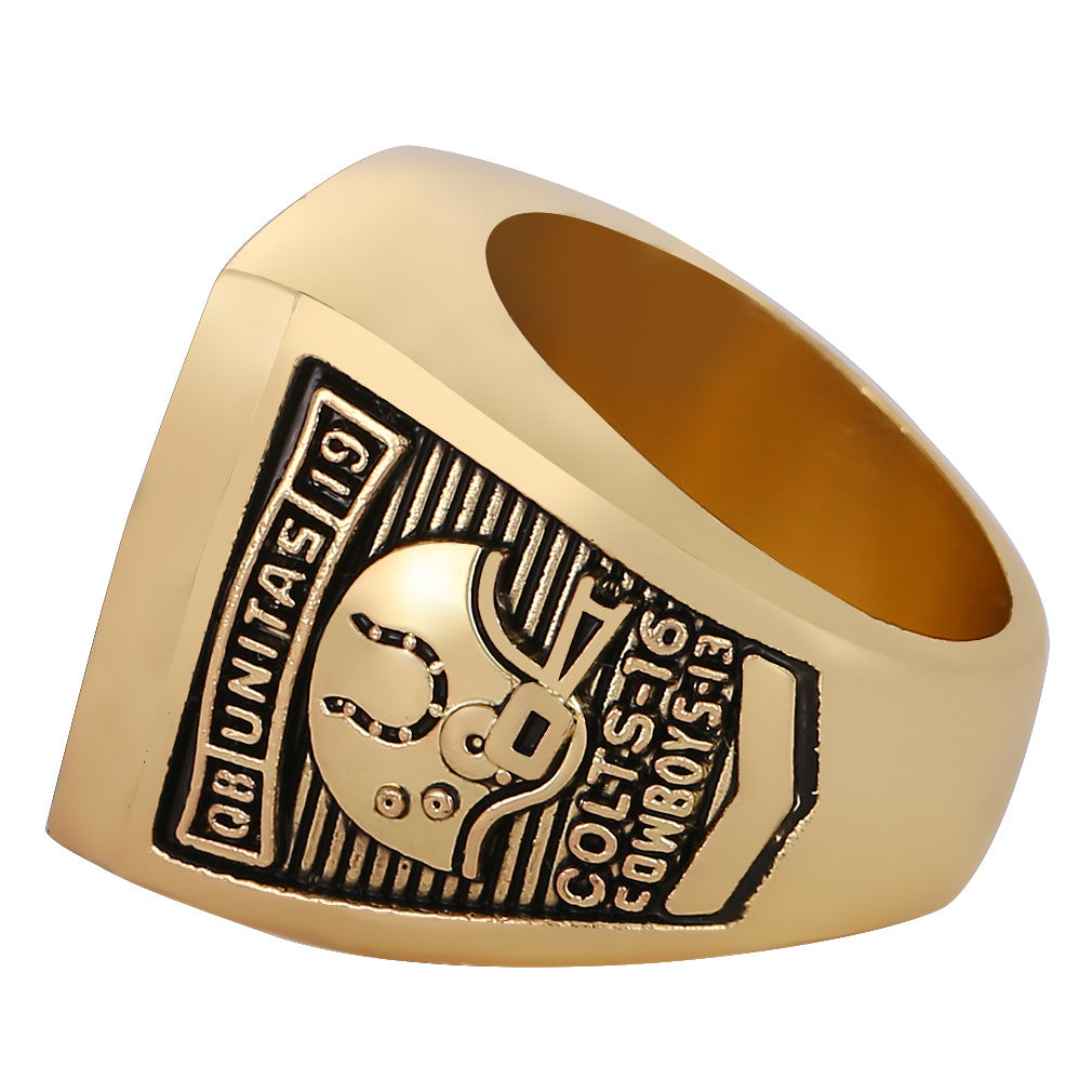 1970 Baltimore Colts Super Bowl V Championship Ring - The First Horseshoe Glory