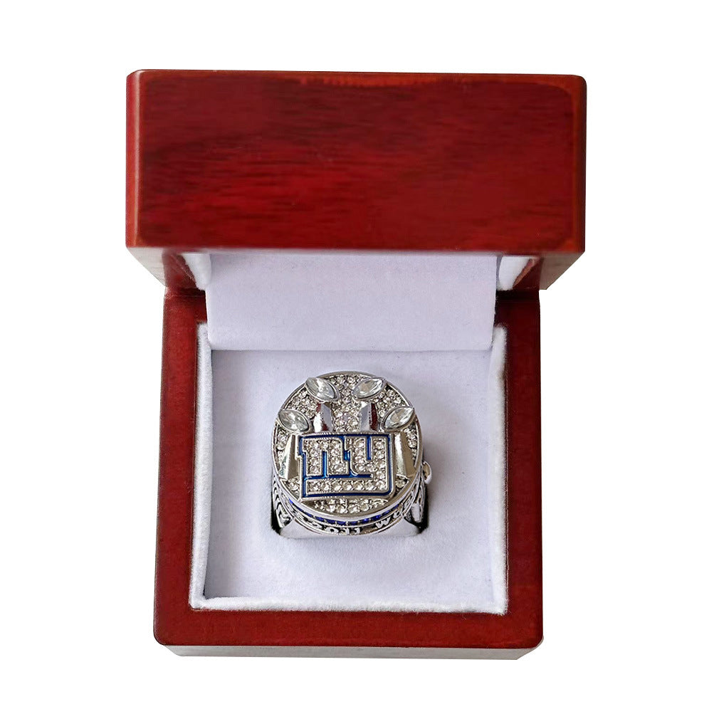 2011 New York Giants Super Bowl XLVI Championship Ring - Eli's Second Masterpiece