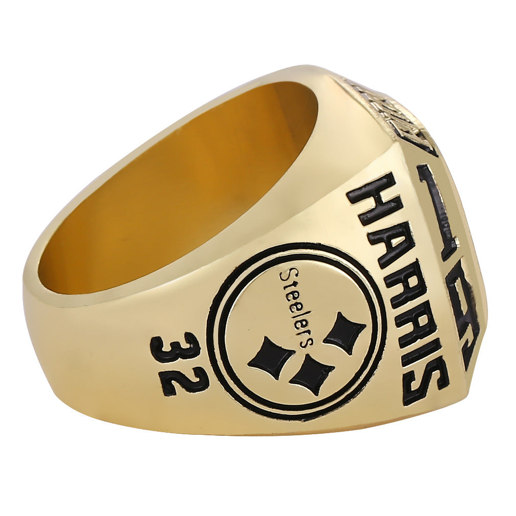 1974 Pittsburgh Steelers Super Bowl IX Championship Ring - The Steel Curtain Birth